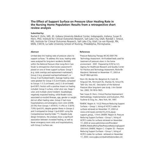 Hillrom Eff Support Surf Nurse Home Paper - CLS195