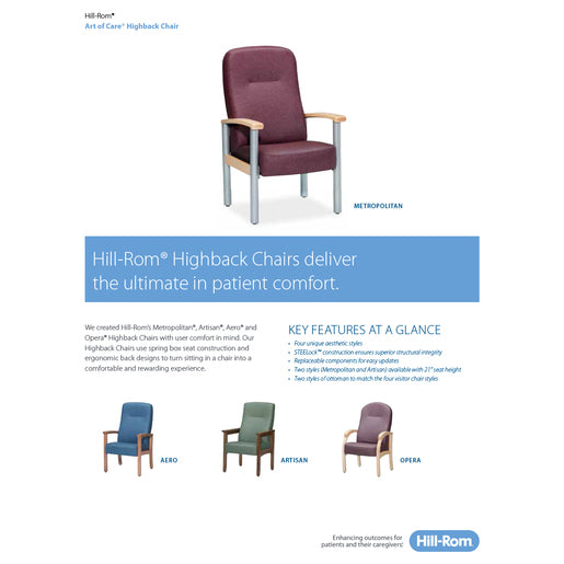 Hillrom Brochure, Art of Care Highbackchair - CTG729RA