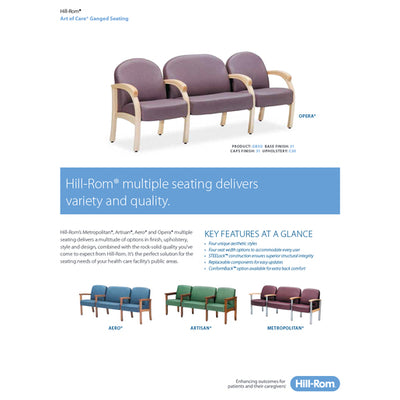 Hillrom Brochure, Art of Care Ganged Seating - CTG730RA