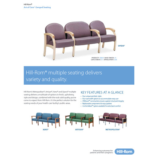 Hillrom Brochure, Art of Care Ganged Seating - CTG730RA