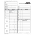 Hillrom Universal Device Serv Report, 1 Pack of 50 Sets - HI6512