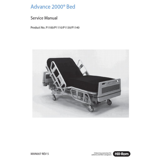 Hillrom Service Manual, Advance 2000 Bed 1130/1140 - MAN007