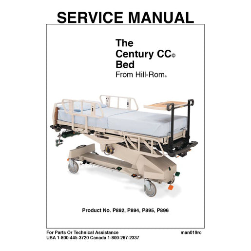 Hillrom Service Manual, Century CC Bed - MAN019