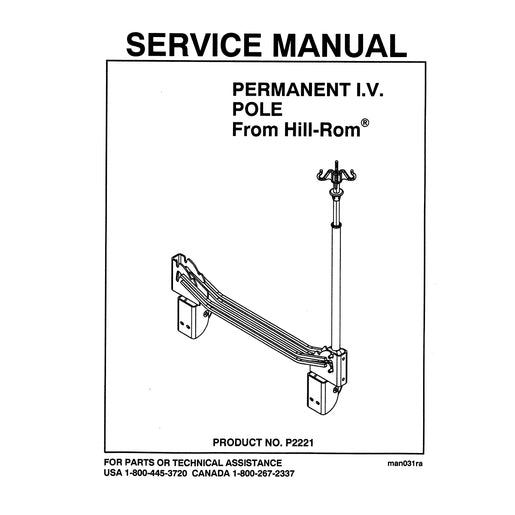 Hillrom Service Manual, Permanent IV Pole - MAN031