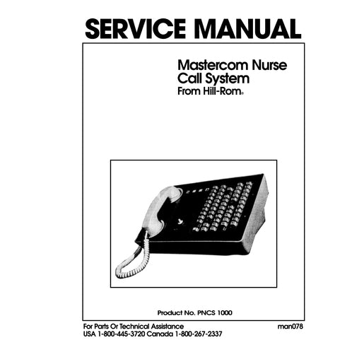 Hillrom Service Manual, Mastercom N.C.S. - MAN078