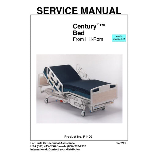 Hillrom Service Manual, Century+ Bed - MAN241
