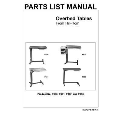 Hillrom Service Manual, Overbed Table - MAN279