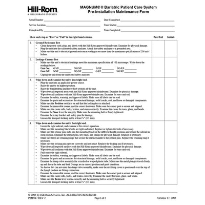Hillrom PMF, Magnum II 50/Pd w/PMI - PMF017