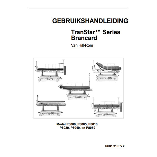 Hillrom User Manual, Transtar Stretch, Dutch - USR132
