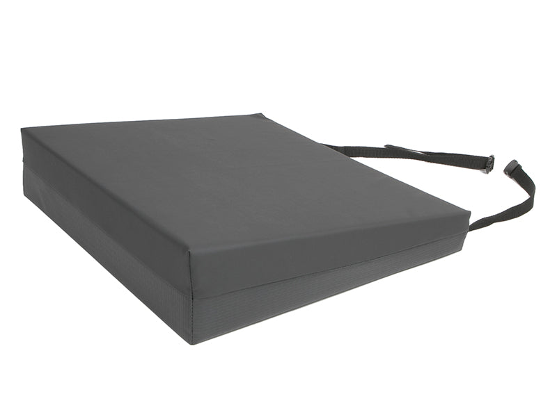 Foam Wedge Cushion w/Stretch Nylon Top Cover & Vinyl Bottom Cover  16"x16"x4"-2" | PA-76056