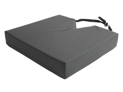 Foam Cushion w/ coccyx w/ Stretch Nylon Top Cover & Vinyl Bottom Cover 18"x16"x3" | PA-71002CX