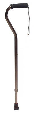 Graham Field Lumex Aluminum Adjustable Offset Cane Nitrile Grip Standard Length ( 31"-39") ( Packaging - Case of 6 )