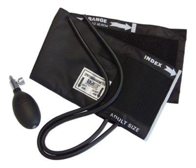 Graham Field Accumax™ Complete Inflation System: Nylon Cuff & 2-Tube Bladder, Deluxe Bulb & Valve, Black Not made with natural rubber latex (Color - Black) (Packaging - Each)