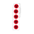 Globe Scientific Label Rolls, Cryo, 9.5mm, Biohazard Dots - GS-LCR-95BIO