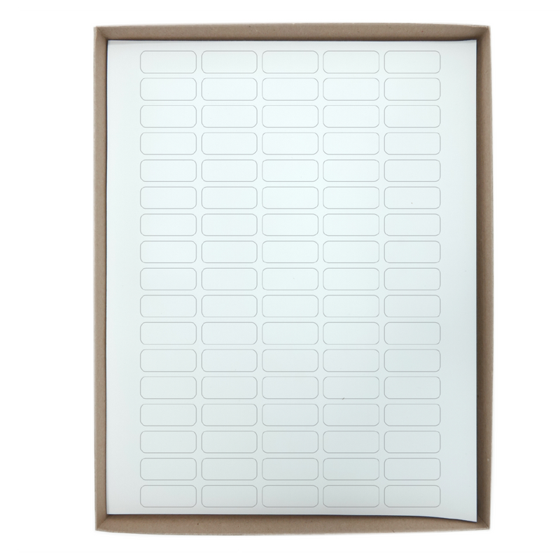 Globe Scientific Label Sheets, Cryo, 33x13mm, for 1.5-2mL Tubes, 20 Sheets, 85 Labels per Sheet