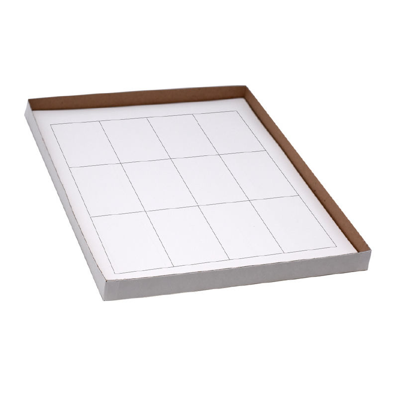 Globe Scientific Label Sheets, Cryo, 76x51mm, for Racks and Boxes, White - GS-LCS-76X51W