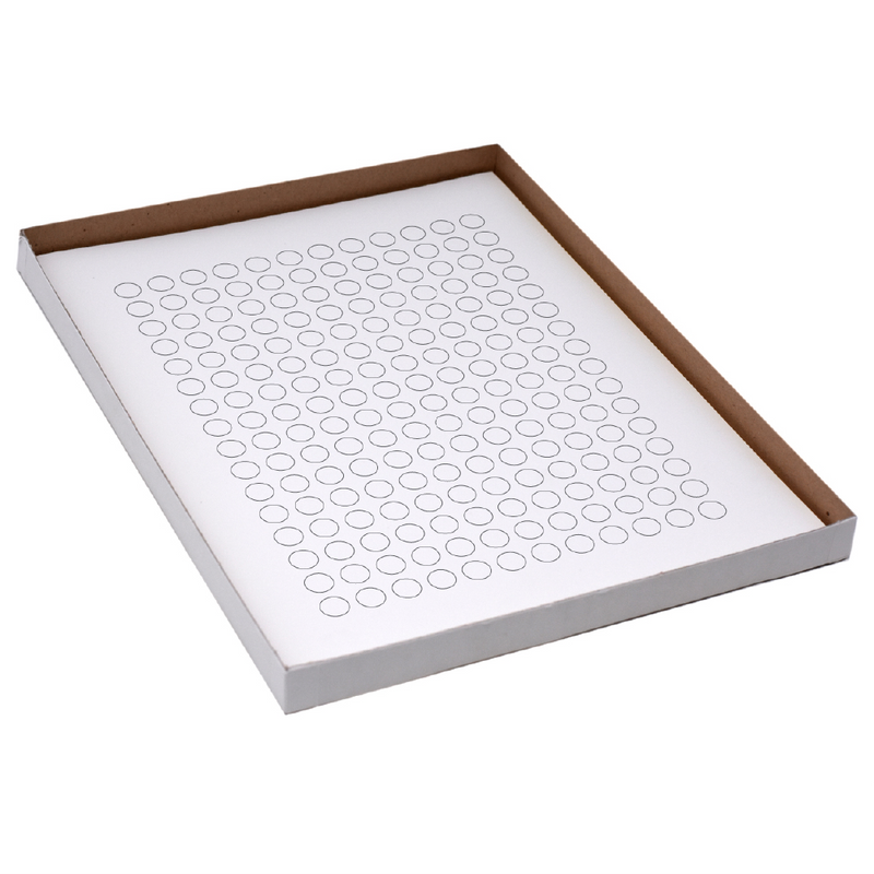 Globe Scientific Label Sheets, Cryo, 9.5mm Dots, for 0.5-1.5mL Tubes, 20 Sheets, 192 Labels per Sheet, White -GS-LCS-95W