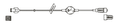 CODAN LightSafe® MiniBore Extension Set, female luer-lock, slide clamp, 0.2 micron air eliminating filter, male luer-lock with back check valve, CODAN FlowStop Cap™