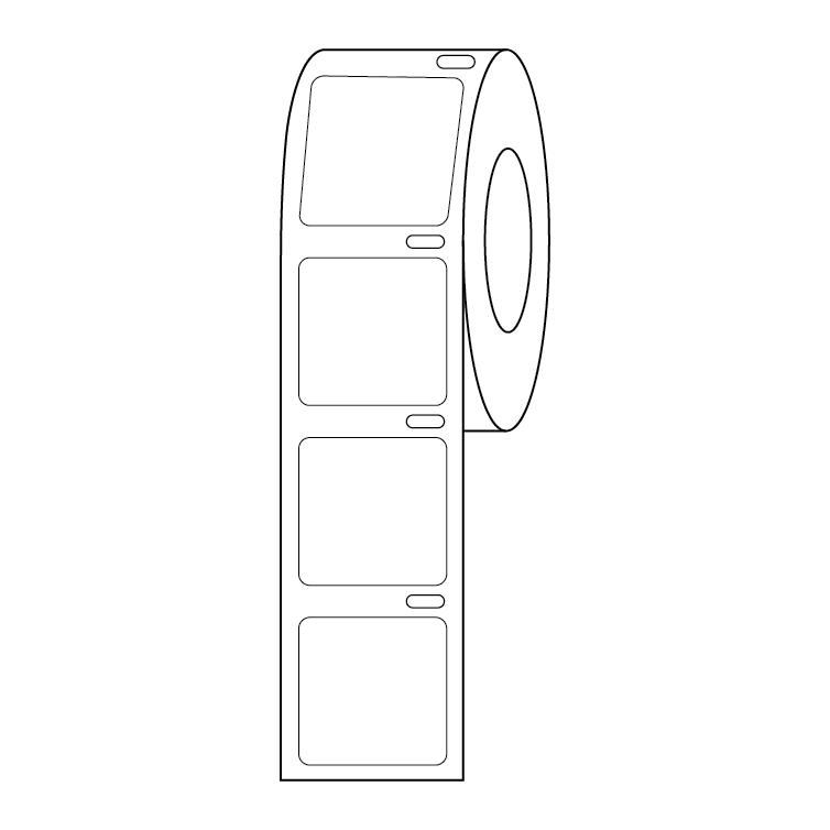 Globe Scientific Label Roll, Cryo, Direct Thermal, 22x22mm, for Microscope Slides, White - GS-LTC-22X22W