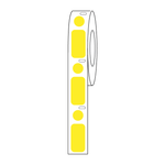 Globe Scientific Label/Dot Combo Roll, Cryo, Direct Thermal, 24x13mm & 9.5mm Dot, for 1.5mL Tubes