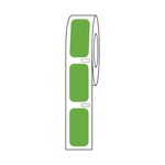 Globe Scientific Label Roll, Cryo, Direct Thermal, 27x13mm, for Cryogenic Vials