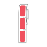 Globe Scientific Label Roll, Cryo, Direct Thermal, 27x13mm, for Cryogenic Vials