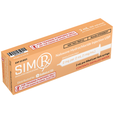 SimRx Naloxone Hydrochloride Injection USP 2mg/2mL - Each
