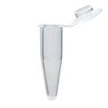 Globe Scientific 0.2mL Individual PCR Tube with Frosted Flat Cap, Clear - GS-PCR-02F