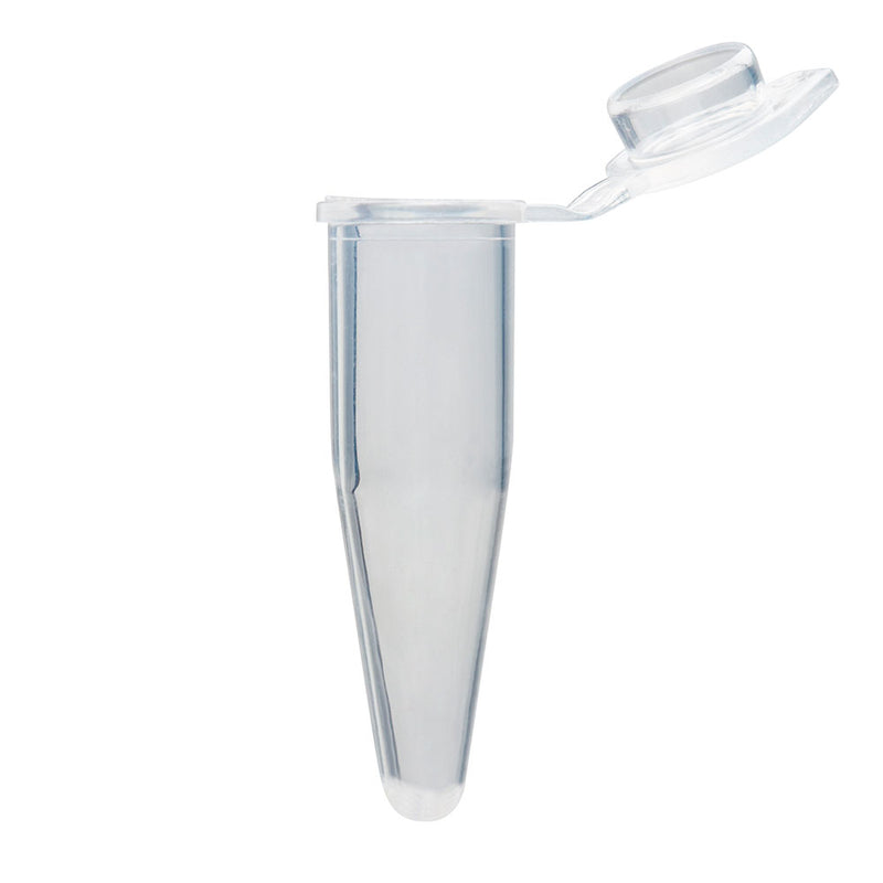 Globe Scientific 0.2mL Individual PCR Tube with Frosted Flat Cap, Clear - GS-PCR-02F