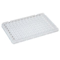 Globe Scientific 0.1mL 96-Well PCR Plate, Low Profile, FAST, Half Skirt, Ridged Rim, Clear - GS-PCR-HS-RR01