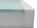 Pressure Relieving Foam Mattress w/3" Raised Rails 36"x80"x9" | PA-81055