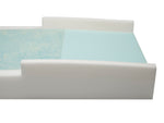 Pressure Relieving Foam Mattress w/3" Raised Rails 36"x80"x9" | PA-81055