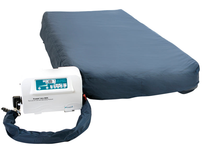 Low Air Loss/Alternating Pressure/Pulsation Mattress System w/Blower Pump & Raised Foam Side Rails 54"x80"x10" | PA-81090-54RR
