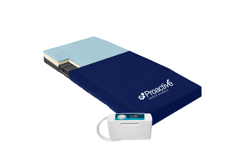 Self-Adjusting Air/Foam Mattress with Optional Alternating Pressure Pump 42"x80"x7" | PA-94003