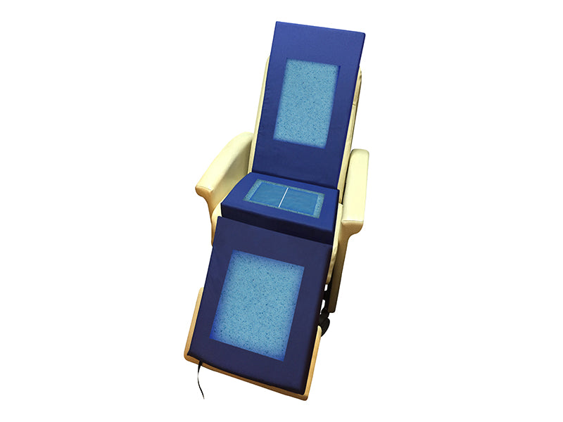 Geri-Chair Overlay with Gel Infused Visco Memory Foam and Gel Bladder 24"x72"x3" | PA-90012