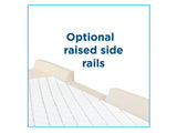 Bariatric Pressure Redistribution Foam Mattress w/Raised Rails 48"x84"x9" | PA-81066-RR