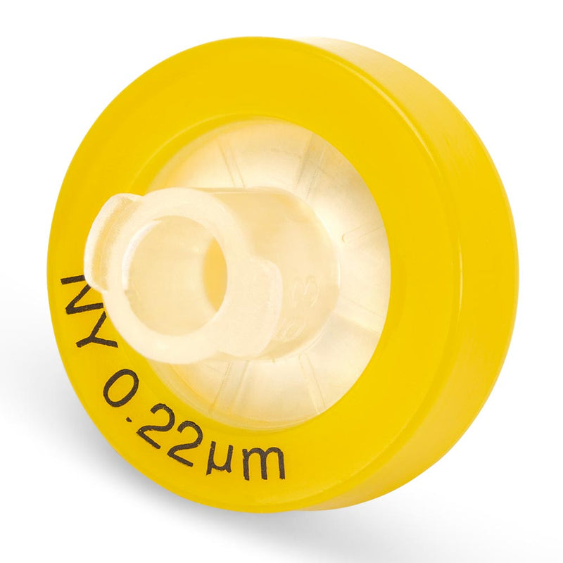 Globe Scientific Syringe Filter, Nylon Membrane, 0.22μm Porosity, 13mm and 30mm Diameter, PP Housing, Non-sterile, Bulk Packed - GS-SF-NYLN-2213