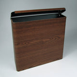 capsa Vintage Mobile Trash Can - Antique Walnut