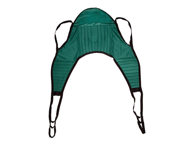 Divided Leg Padded Solid Patient Sling w/ Head Support - X Large 600 lb. Weight Capacity (E0621) | 62"*27.5" | PA-30102-HS