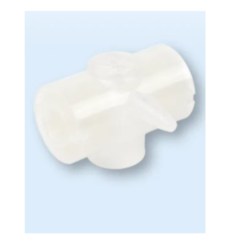 Dynarex Heat Moisture Exchanger Tracheostomy adult T - shapeHME with suction port and front oxygen port case of 50