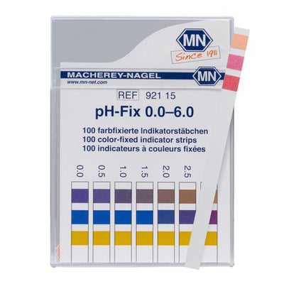 pH - Indicator Test Sticks, pH 0-6