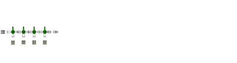 CODAN Bonded 4-gang four-way stopcocks