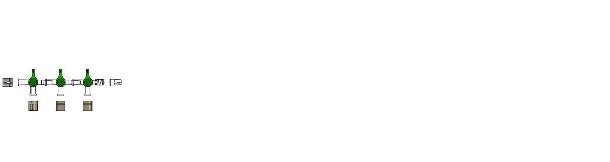 CODAN Bonded 3-gang four-way stopcocks