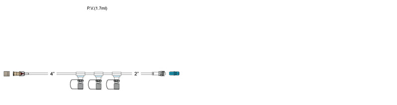 CODAN Back check valve, regularbore tubing, 3-gang pressure-activated valves with tethered caps, spin-lock