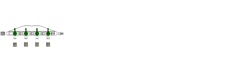CODAN 4-gang four-way stopcocks on a manifold plate