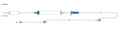 CODAN 10d non-vented chamber, cylinder hand pump, roller clamp, (2) needlefree Y-sites, male luer-lock