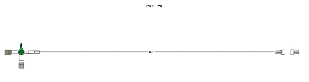 CODAN Four-way stopcock, regularbore tubing, male luer-lock
