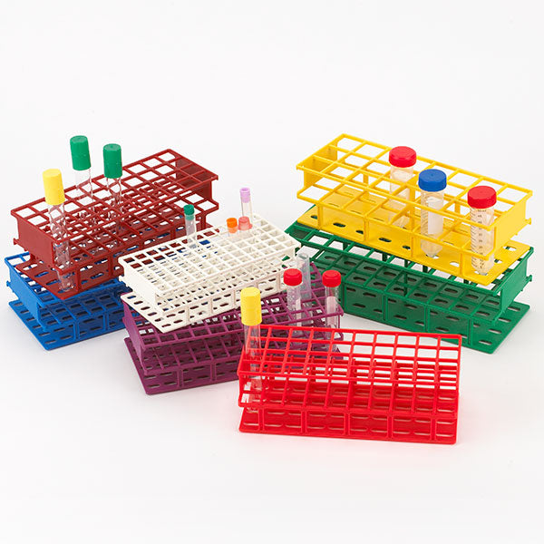 Globe Scientific Wireless Tube Rack, 25mm, Full Size: 40-Place, Nylon