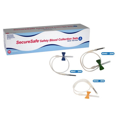 Dynarex SecureSafe Safety Blood Collection Set case of 4 Quantity per box: 50
