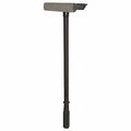 8 W Straight Rubber Window Squeegee With Handle Black